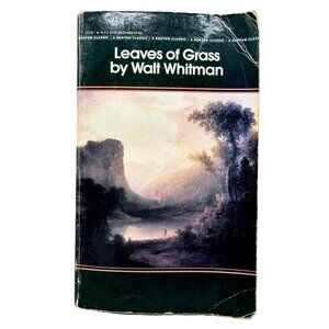 Leaves of Grass book paperback 1983 english Bantam 470pgs Walt Whitman READ